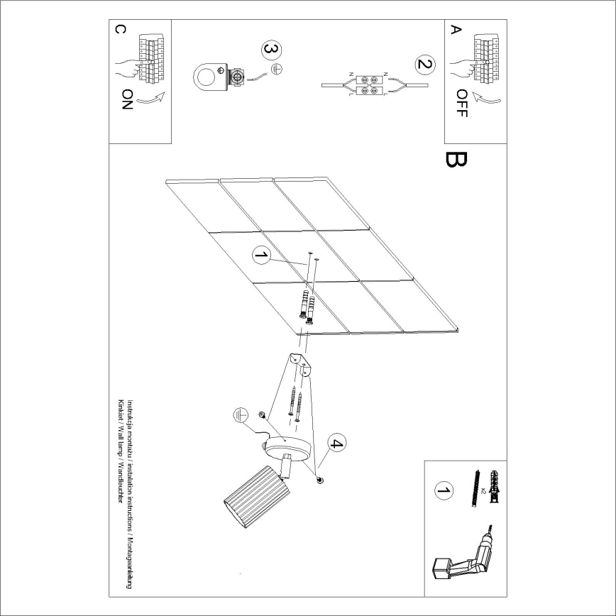 Brilagi - Spot de parede LED CRESTO 1xGU10/10W/230V vermelho