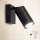 Brilagi - Spot de parede LED RGBW dimerizável com interruptor SELE 1xGU10/4,8W/230V 3000K preto + comando remoto