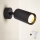 Brilagi - Spot de parede LED RGBW dimerizável com interruptor SELE 1xGU10/4,8W/230V 3000K preto + controlo remoto