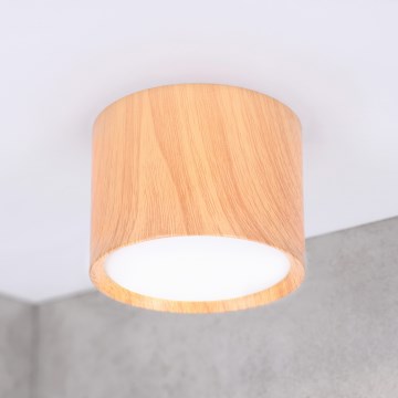 BRILAGI - Spot de tecto SMOOTH 1xGX53/15W/230V 60x82 mm acabamento em carvalho