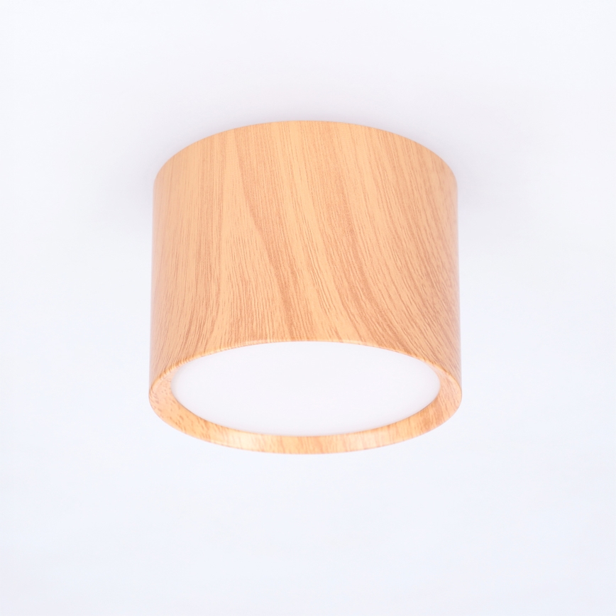 BRILAGI - Spot de tecto SMOOTH 1xGX53/15W/230V 60x82 mm acabamento em carvalho