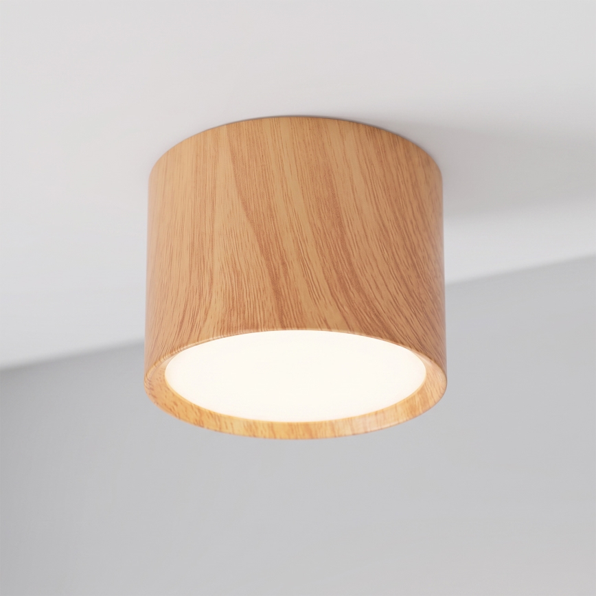 BRILAGI - Spot de tecto SMOOTH 1xGX53/15W/230V 60x82 mm acabamento em carvalho