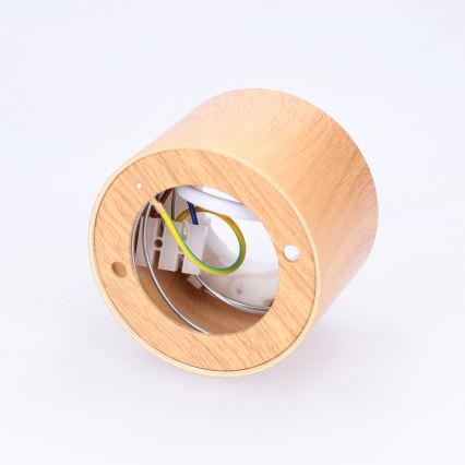 BRILAGI - Spot de tecto SMOOTH 1xGX53/15W/230V 60x82 mm acabamento em carvalho