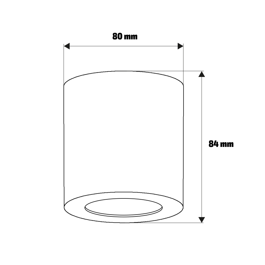 Brilagi - Spot de teto para casa de banho MIA 1xGU10/30W/230V 84x80 mm dourado IP54