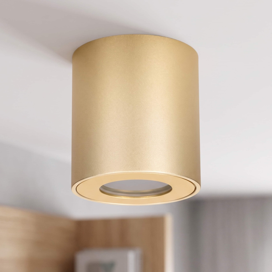 BRILAGI - Spot de teto para casa de banho MIA 1xGU10/30W/230V 84x80 mm dourado IP54