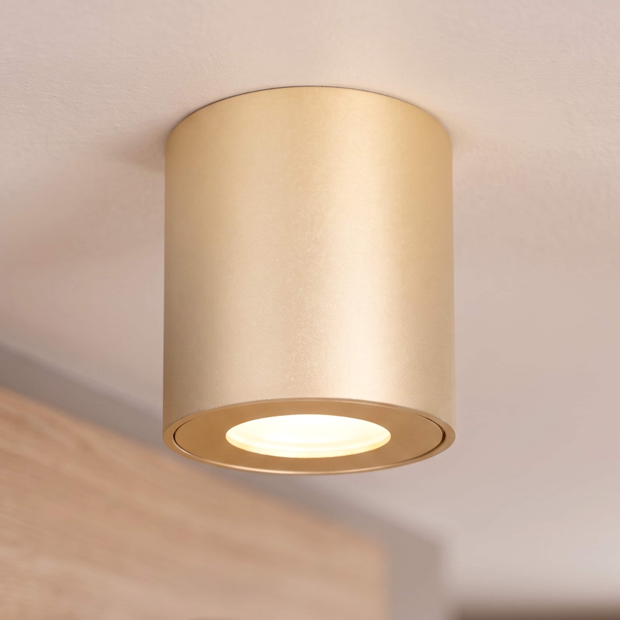 BRILAGI - Spot de teto para casa de banho MIA 1xGU10/30W/230V 84x80 mm dourado IP54