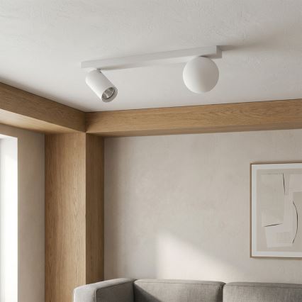 Brilagi - Spot de teto SELE BALL 1xGU10/30W/230V + 1xG9/10W branco