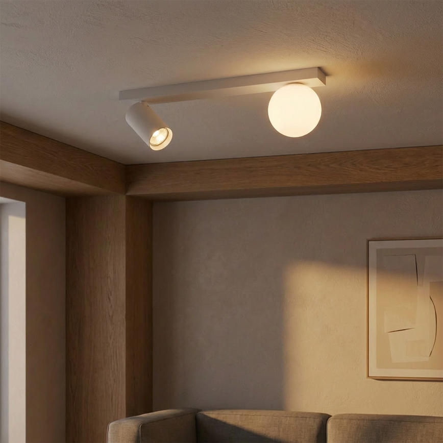 Brilagi - Spot de teto SELE BALL 1xGU10/30W/230V + 1xG9/10W branco