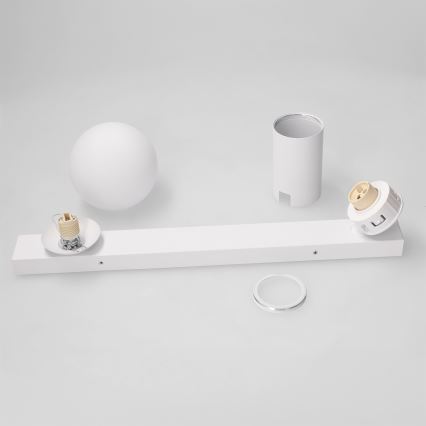Brilagi - Spot de teto SELE BALL 1xGU10/30W/230V + 1xG9/10W branco