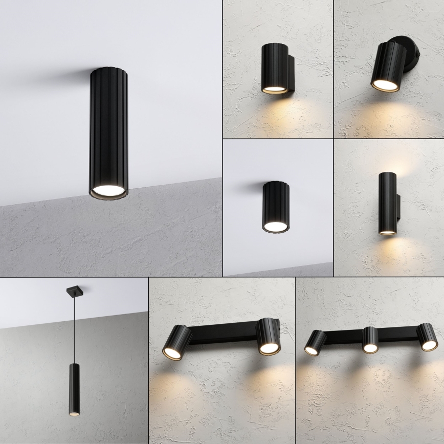 Brilagi - Spot direcionável CRISPINA 1xGU10/10W/230V 20 cm preto