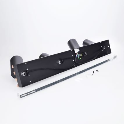 Brilagi - Spot direcionável SELE WOOD ACOUSTIC 4xGU10/30W/230V preto/madeira