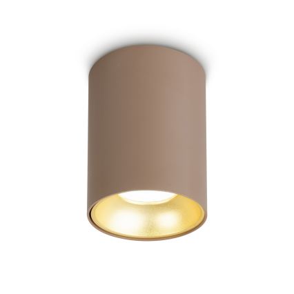 Brilagi - Foco LED RGBW dimerizável TRINE 1xGU10/4,8W/230V 3000K bege/dourado + controlo remoto