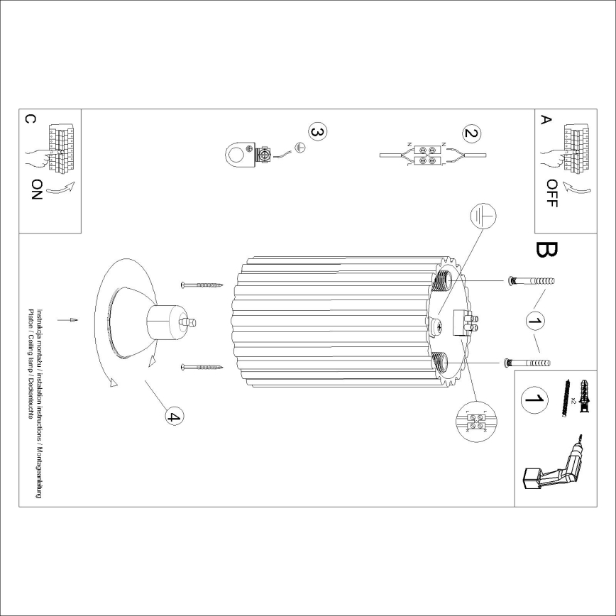 Brilagi - Spot LED CRESTO 1xGU10/10W/230V 10 cm vermelho