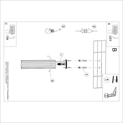 Brilagi - Spot LED CRESTO 1xGU10/10W/230V 30 cm preto