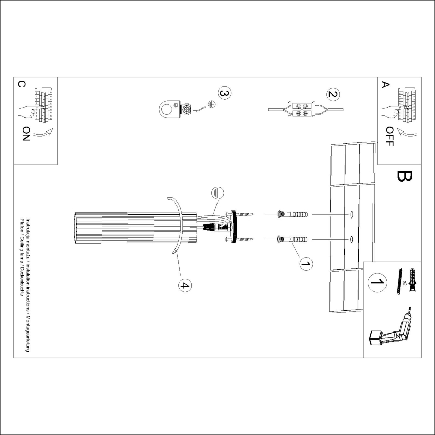Brilagi - Spot LED CRESTO 1xGU10/10W/230V 30 cm preto