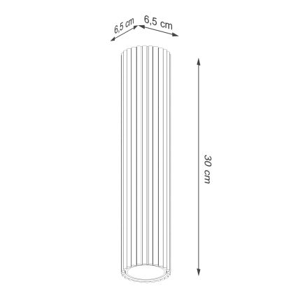 Brilagi - Spot LED CRESTO 1xGU10/10W/230V, 30 cm, vermelho