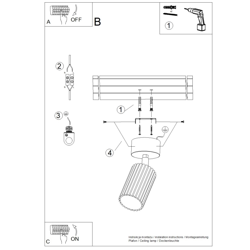 Brilagi - Spot LED CRESTO 1xGU10/10W/230V branco