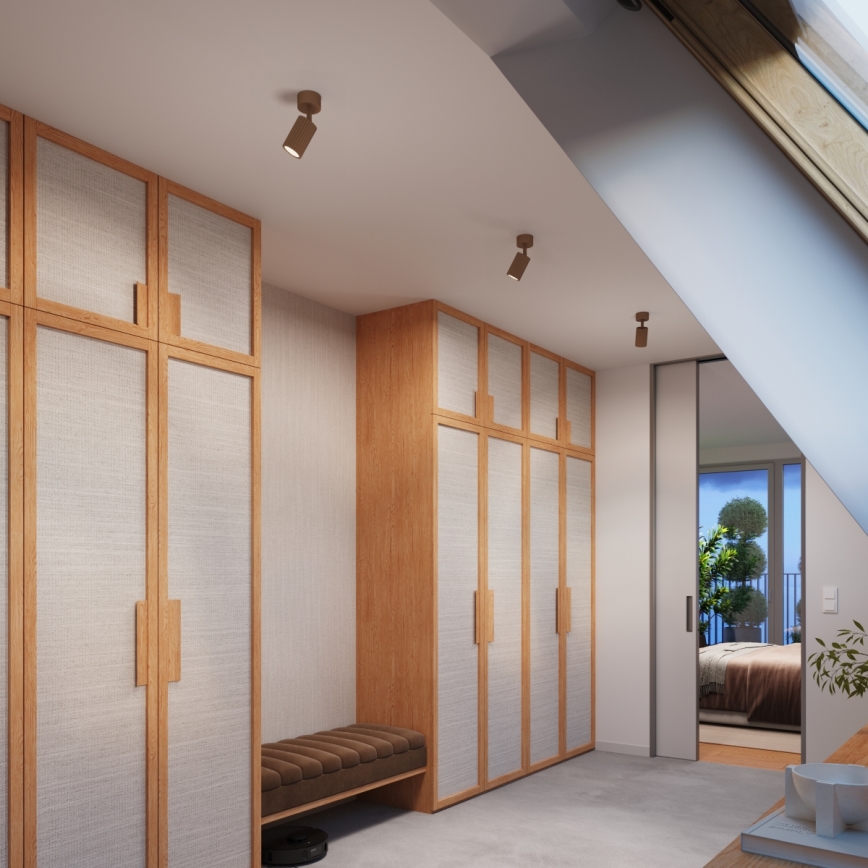 Brilagi - Spot LED CRESTO 1xGU10/10W/230V castanho