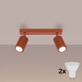 BRILAGI - Spot LED CRESTO 2xGU10/10W/230V laranja