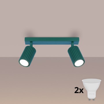 Brilagi - Spot LED CRESTO 2xGU10/10W/230V turquesa