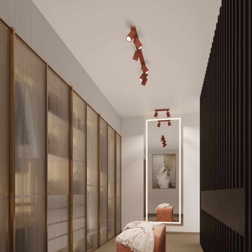 Brilagi - Spot LED CRESTO 2xGU10/10W/230V vermelho