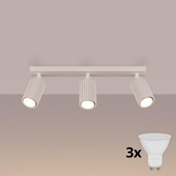 Brilagi - Spot LED CRESTO 3xGU10/10W/230V cor creme