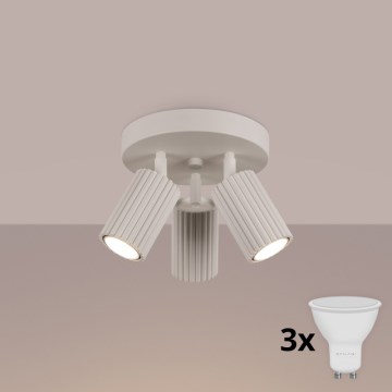Brilagi - Spot LED CRESTO 3xGU10/10W/230V creme