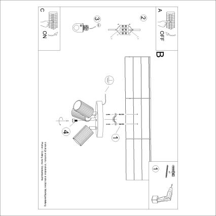 Brilagi - Spot LED CRESTO 3xGU10/10W/230V vermelho