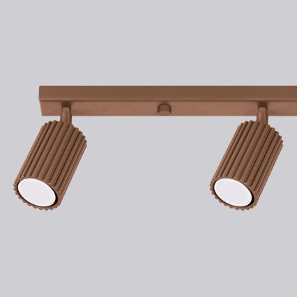 Brilagi - Spot LED CRESTO 4xGU10/10W/230V castanho