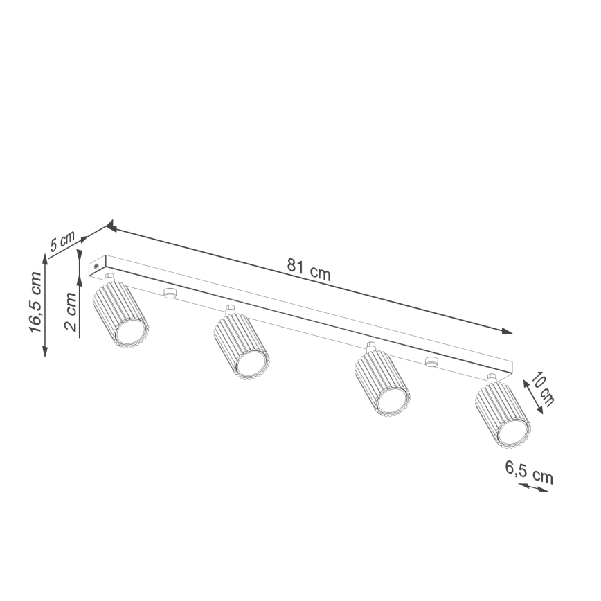Brilagi - Spot LED CRESTO 4xGU10/10W/230V rosa