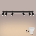Brilagi - Spot LED CRESTO 6xGU10/10W/230V preto