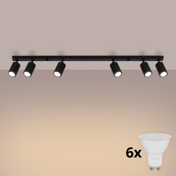 Brilagi - Spot LED CRESTO 6xGU10/10W/230V preto