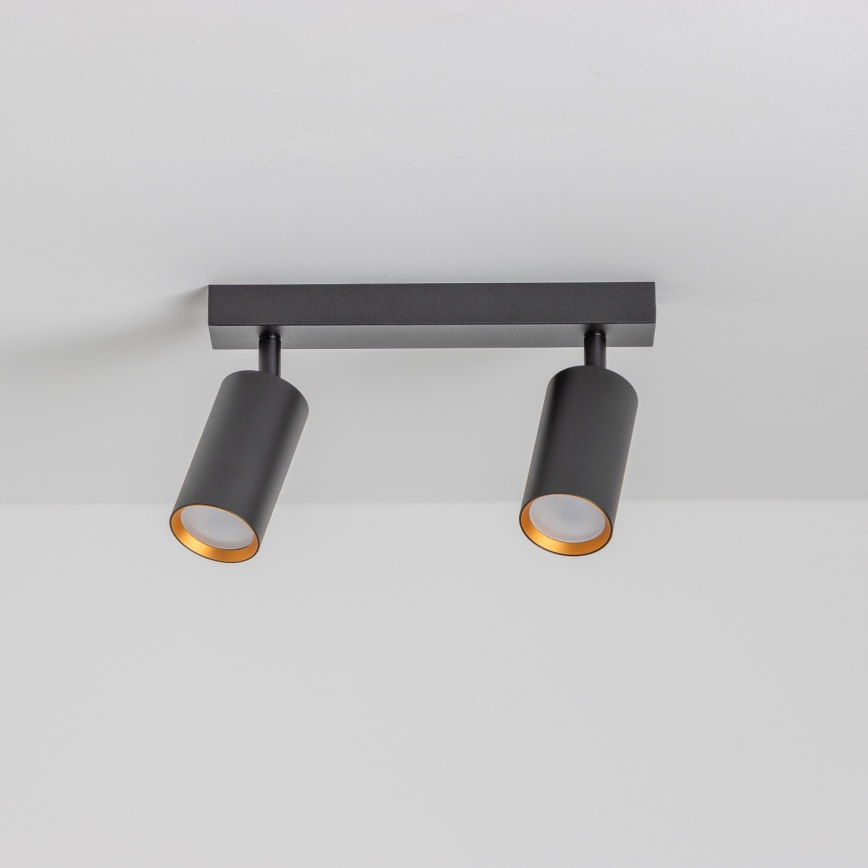 Brilagi - Spot LED RGBW dimerizável SELE 2xGU10/6,5W/230V 2700-6500K preto/dourado