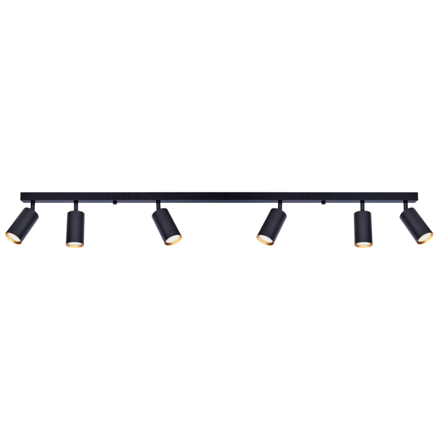 Brilagi - Luminária spot LED RGBW dimerizável SELE 6xGU10/6,5W/230V 2700-6500K preta/dourada