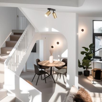 Brilagi - Spot LED RGBW dimerizável SELE GOLDEN 2xGU10/6,5W/230V 2700-6500K preto/dourado