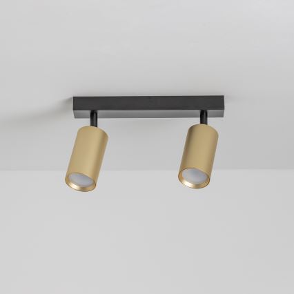 Brilagi - Spot LED RGBW dimerizável SELE GOLDEN 2xGU10/6,5W/230V 2700-6500K preto/dourado