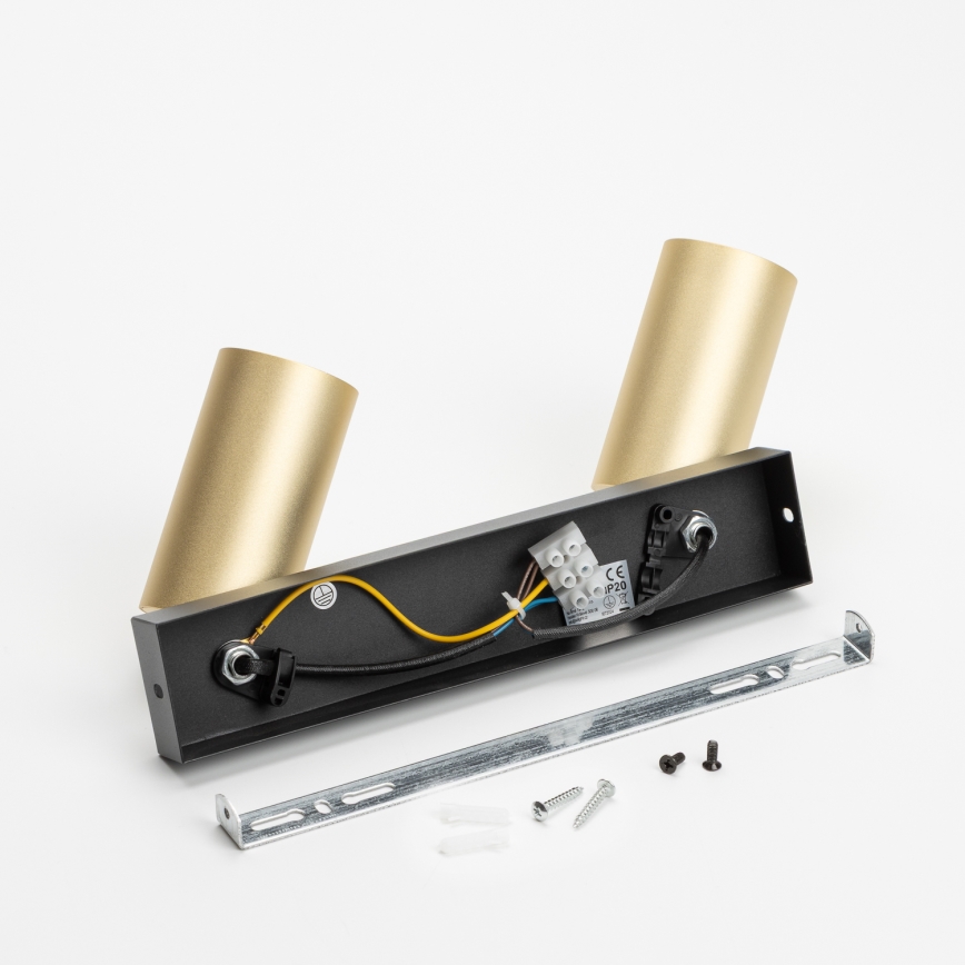 Brilagi - Spot LED RGBW dimerizável SELE GOLDEN 2xGU10/6,5W/230V 2700-6500K preto/dourado