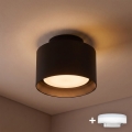 BRILAGI - Spot LED embutido BACKLIT 1xGX53/15W/230V + LED/3W Ø 10 cm preto