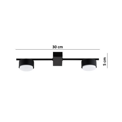 Brilagi - Spot LED MONO 2xGX53/30W/230V preto
