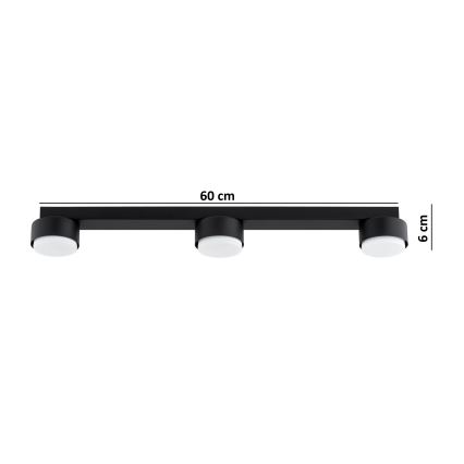 Brilagi - Spot LED MONO 3xGX53/30W/230V preto