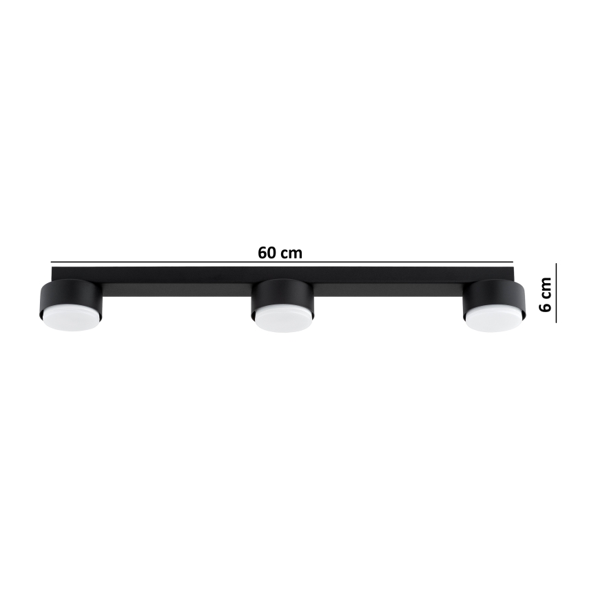 Brilagi - Spot LED MONO 3xGX53/30W/230V preto