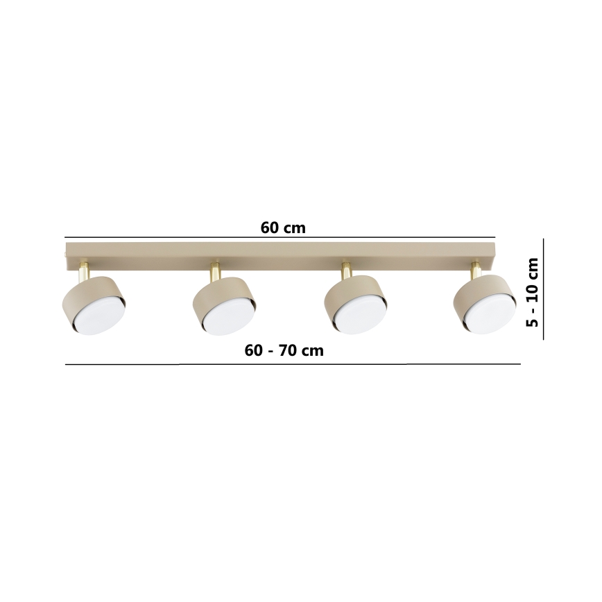 Brilagi - Spot LED MONO 4xGX53/12W/230V, bege