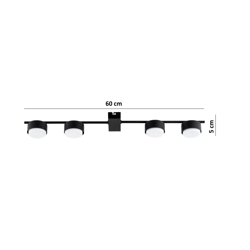 Brilagi - Spot LED MONO 4xGX53/30W/230V preto