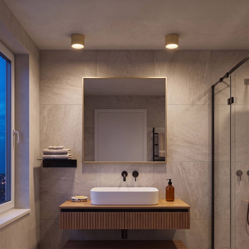 BRILAGI - LED Spot de casa de banho SMOOTH 1xGX53/15W/230V 60x82 mm dourado IP54