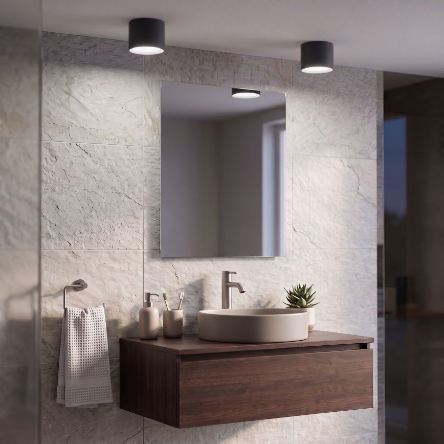 BRILAGI - LED spot para casa de banho SMOOTH 1xGX53/15W/230V 60x82 mm preto IP54