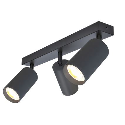 Brilagi - Spot LED RGBW regulável SELE 3x GU10/4,8W/230V 3000K antracite + controlo remoto