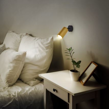 Brilagi - Candeeiro spot LED RGBW dimerizável SELE GOLDEN 1xGU10/6W/230V 3000K preto/dourado