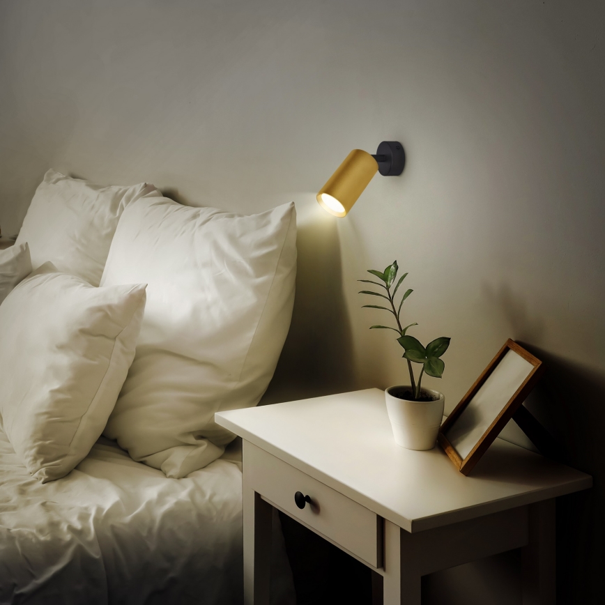 Brilagi - Candeeiro spot LED RGBW dimerizável SELE GOLDEN 1xGU10/6W/230V 3000K preto/dourado