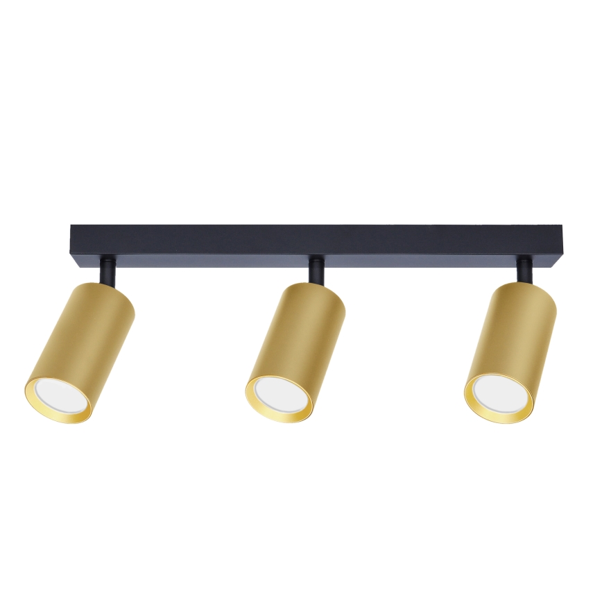 Brilagi - Spot LED RGBW dimerizável SELE GOLDEN 3xGU10/4,8W/230V 3000K preto/dourado + comando remoto