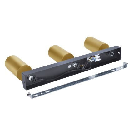 Brilagi - Spot LED RGBW dimerizável SELE GOLDEN 3xGU10/4,8W/230V 3000K preto/dourado + comando remoto